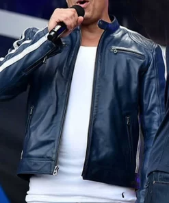 Vin Diesel Blue Leather Fast and Furious Jacket