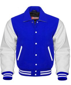 Royal Blue Leather Jacket