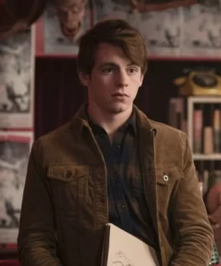 Men Leather sectional Jacket