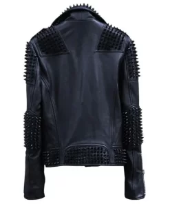 Mens Rock Punk Studded Biker Jacket