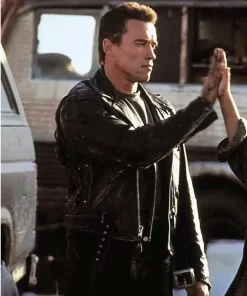 Arnold Terminator 2 Leather Jacket
