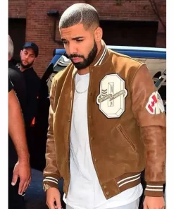 Drake Suede Leather Varsity Jacket