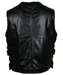 Frank Castle Punisher Black Leather Vest