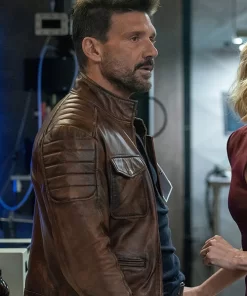 Frank Grillo Boss Level Leather Jacket