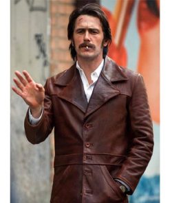 James Franco The Deuce Vincent Martino Leather Coat1