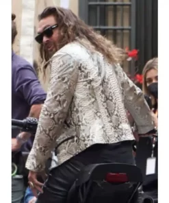 Jason Momoa Black Cropped Leather Jacket2