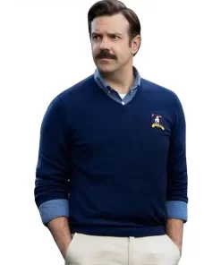 Jason Sudekis Ted Lasso Blue Sweater