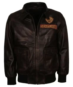 Limited Jumanji 2 Brown Leather Jacket