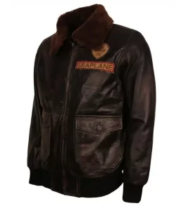 Limited Jumanji 2 Brown Leather Jacket