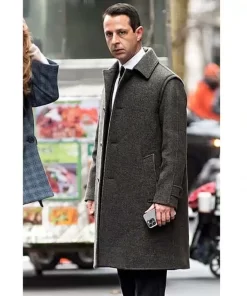 Kendall Roy Succession Jeremy Strong Wool Coat1