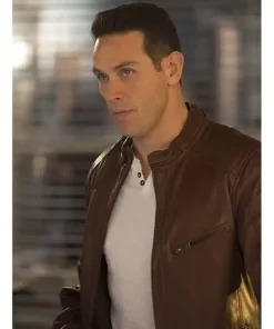 Kevin Alejandro Lucifer Brown Leather Jacket1