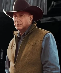 Kevin Costner Yellowstone Brown Vest