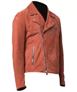 Bold Statement Mens Suede Biker Jacket