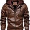 Vintage Brown Jacket With Removeable Hood