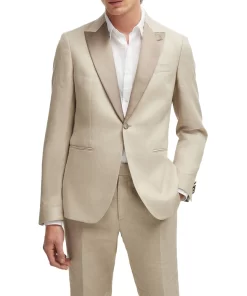 2 piece Beige Wedding Tuxedo For Men