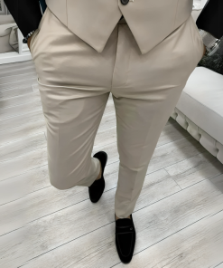 3 Piece Beige Men’s Prom Suits