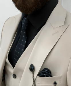 3 Piece Beige Men’s Prom Suits