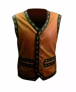Mens Halloweens Costume Motorcycle Rider Vest