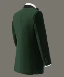 Mens Emerald Green Velvet Tuxedo Jacket With Shawl Lapel