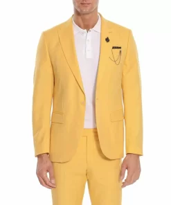 Men’s Formalwear 2 Piece Yellow Tuxedo