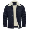 Men's Multi-Pockets Blue Corduroy Jackets