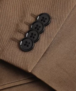 Men’s Olive Brown Two Piece Regular Fit Tuxedo Suit