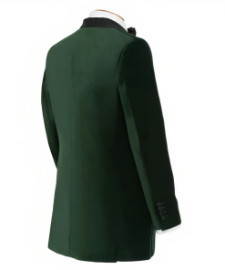 Raleigh Mens Double Breasted Green Velvet Tuxedo Jacket