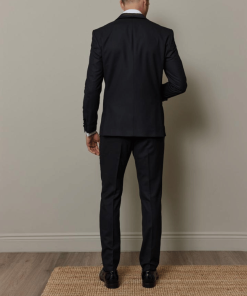 Shawl lapel One Button 3-Piece All Black Tuxedo Men’s