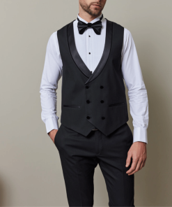 Shawl lapel One Button 3-Piece All Black Tuxedo Men’s