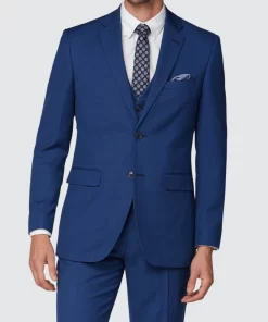 The Gentlemen Slim Fit Blue 2 Piece Suit For Men