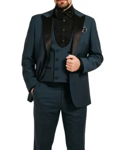 Three Piece Tuxedo with Peak Lapel