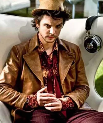 Buy Andrew Lee Potts Brown Leather Jacket
