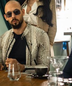 Andrew Tate Python Faux Leather Jacket