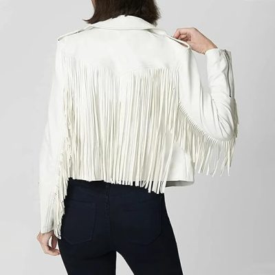 Buy Lambskin Women's Fringe Leather Jacket