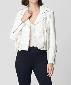 Buy Lambskin Women's Fringe Leather Jacket