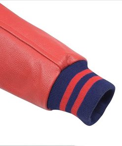 Navy Blue & Red Varsity Jacket