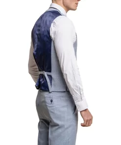 Mens Three Piece Aqua Blue Formal And Wedding Suit