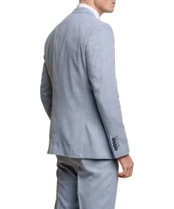 Mens Three Piece Aqua Blue Formal And Wedding Suit