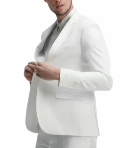 White Formal Two Piece Tuxedo Suit for Men