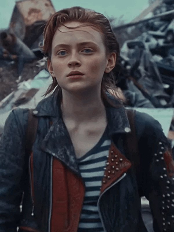 O’Dessa 2025 Sadie Sink Black Leather Jacket - Image 2