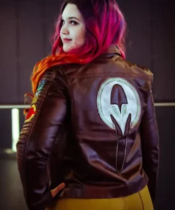 Ahsoka 2023 Sabine Wren Brown Patched Leather Jacket