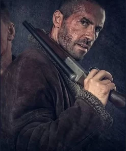 Avengement Cain Burgess Suede Leather Fur Coat