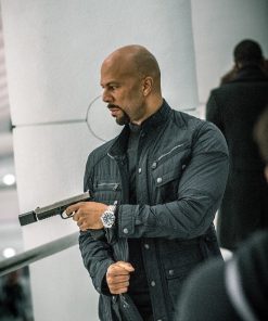 John Wick 2 Cassian Blue Biker Cotton Jacket