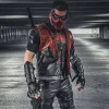 Red Hood Black Red Leather Vest