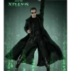 The Matrix 4 Neo Black Leather Trench Coat