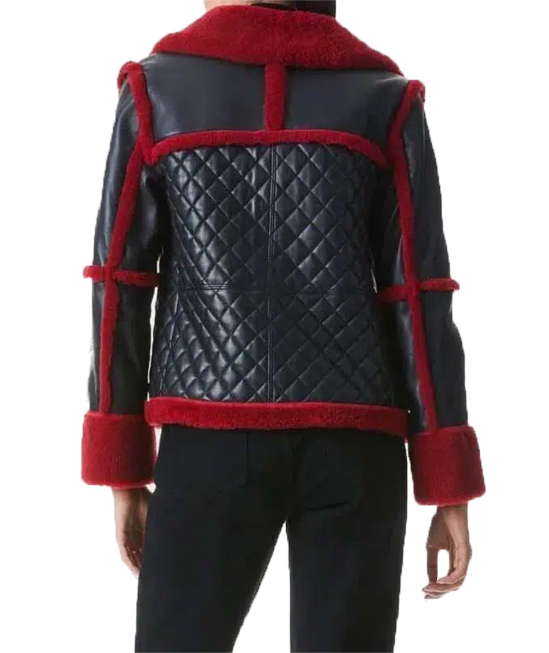 Women-Aviator-Pilot-Style-B3-Shearling-Black-Leather-Jacket-back-view Women Aviator Pilot Style B3 Shearling Black Leather Jacket