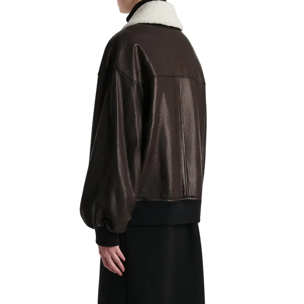 Dark-Brown-Women_s-Leather-Flight-Bomber-Jacket