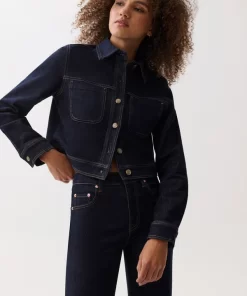 Leonie Cropped Denim Jacket