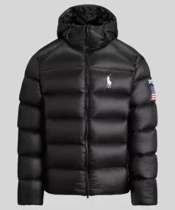 Team USA The Hawthorne Flag Down Puffer Hoodie Jacket